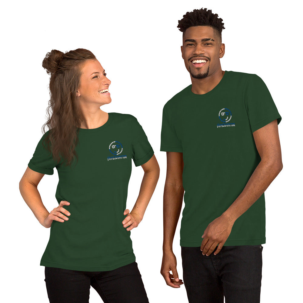 Embroidered Short-Sleeve Unisex T-Shirt