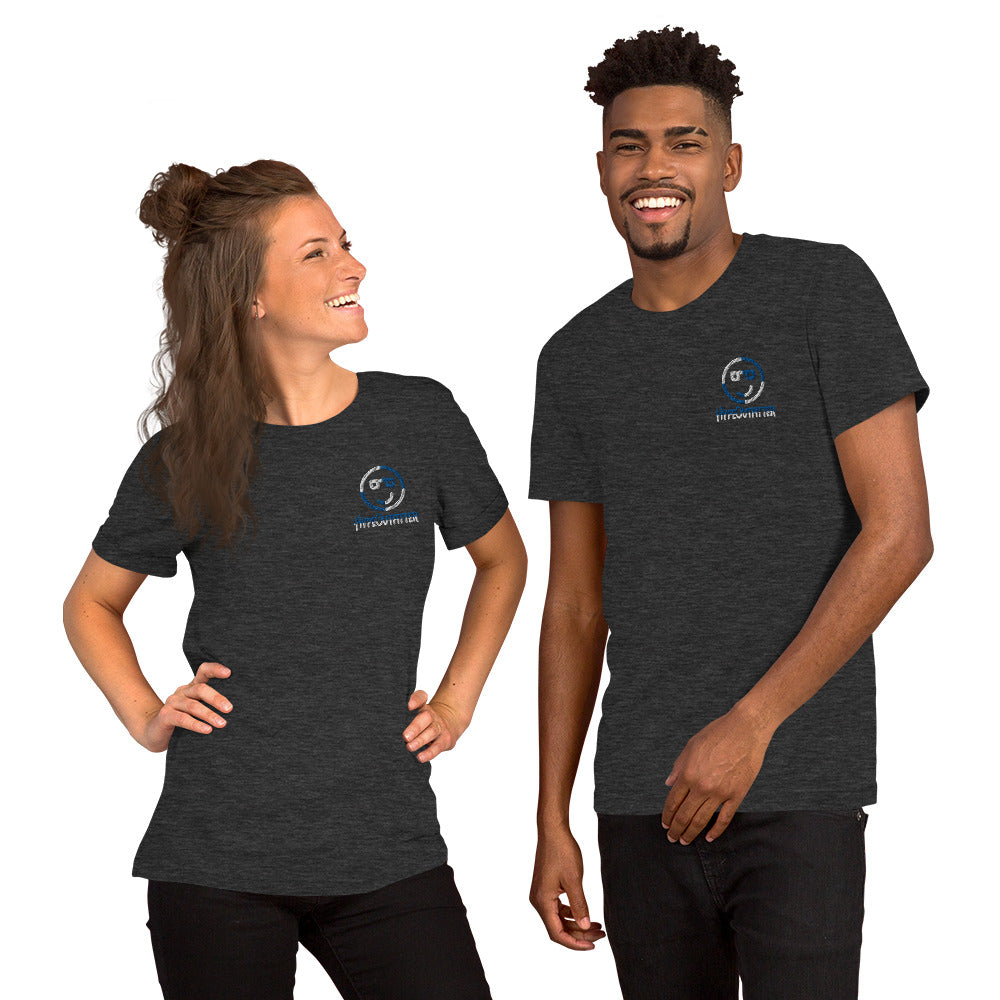 Embroidered Short-Sleeve Unisex T-Shirt