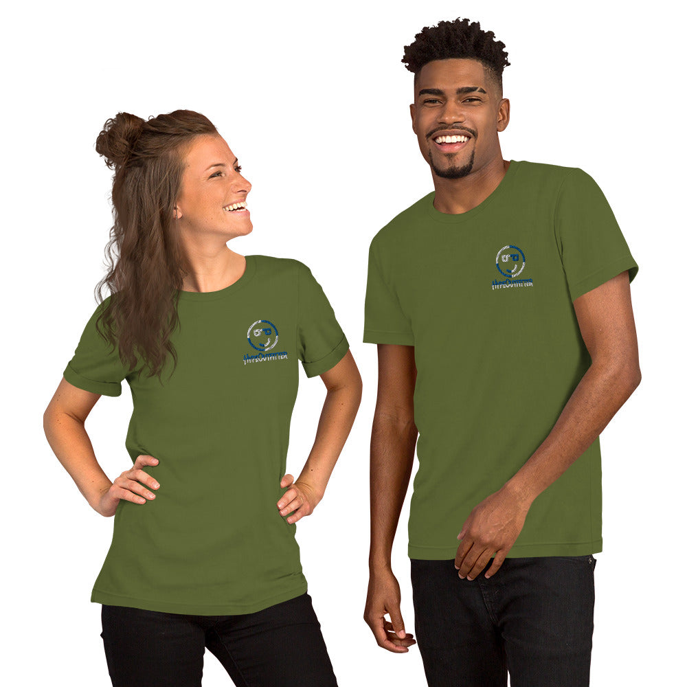 Embroidered Short-Sleeve Unisex T-Shirt