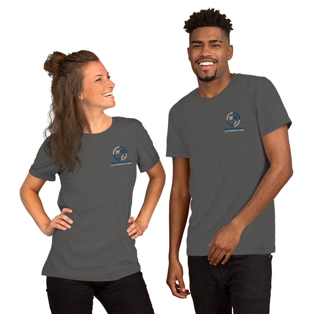Embroidered Short-Sleeve Unisex T-Shirt