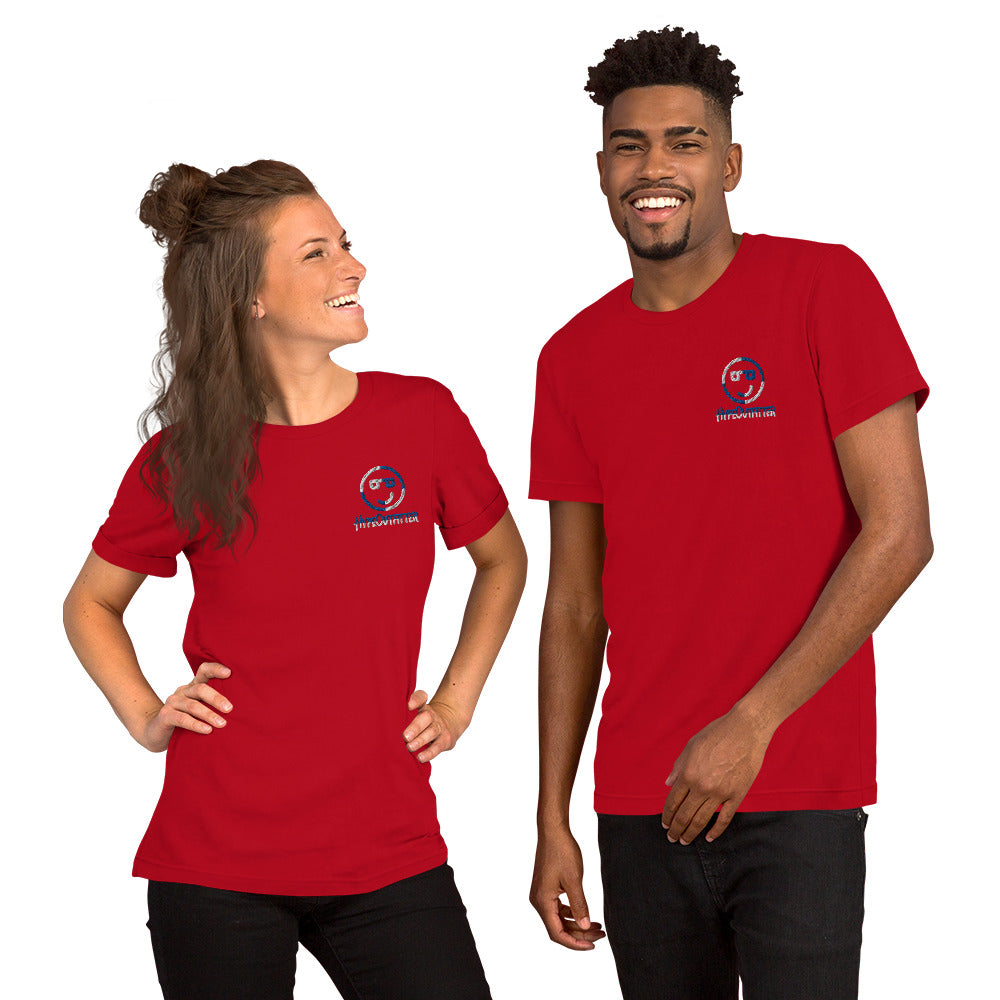 Embroidered Short-Sleeve Unisex T-Shirt