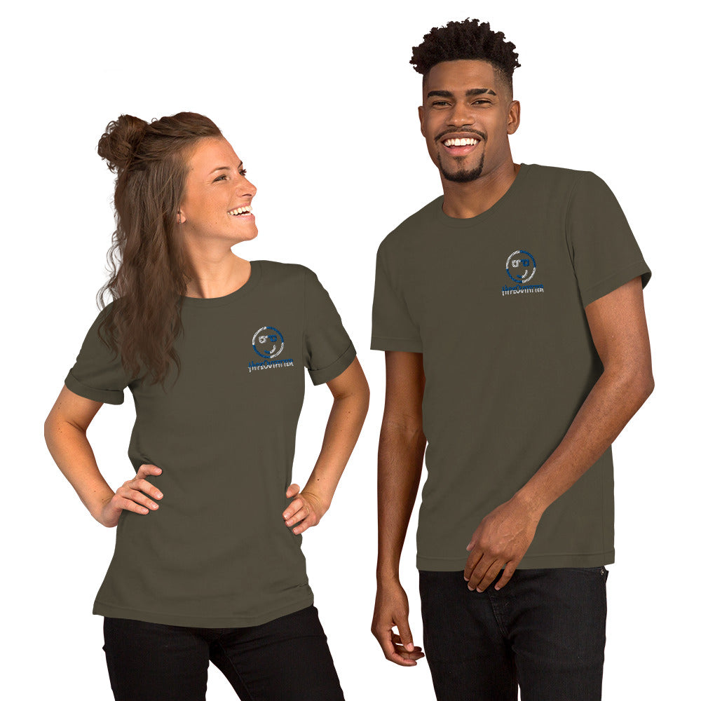Embroidered Short-Sleeve Unisex T-Shirt