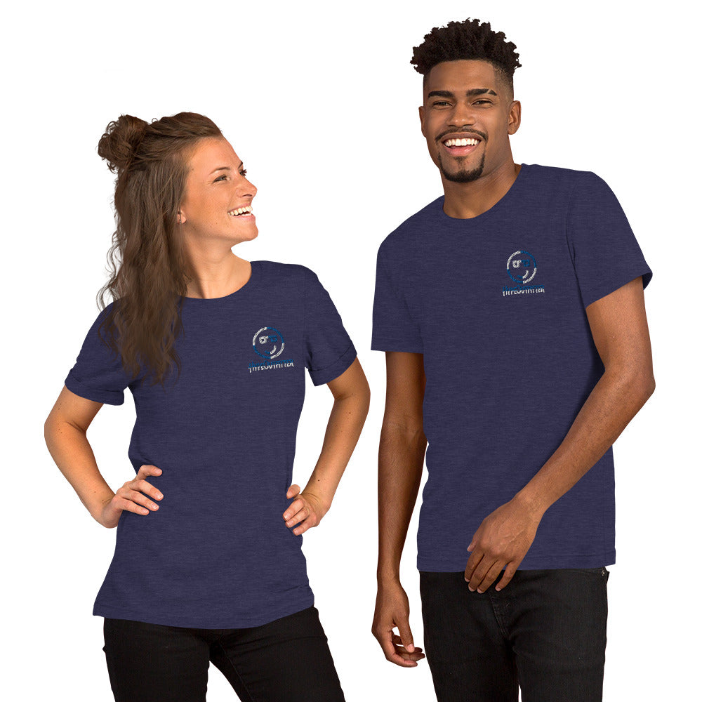 Embroidered Short-Sleeve Unisex T-Shirt