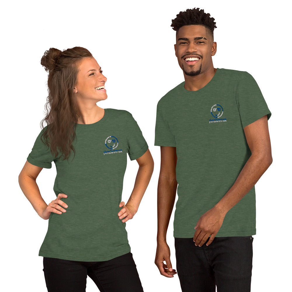 Embroidered Short-Sleeve Unisex T-Shirt